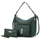 “Clara” Shoulder Bag with Wristlet Wallet