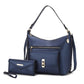 “Clara” Shoulder Bag with Wristlet Wallet