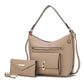 “Clara” Shoulder Bag with Wristlet Wallet