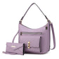 “Clara” Shoulder Bag with Wristlet Wallet