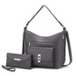 “Clara” Shoulder Bag with Wristlet Wallet