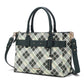 “Vivian” Plaid Satchel Bag
