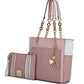 “Rochelle” Tote with Wristlet