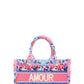 “AMOUR” Flower Small Tote Bag