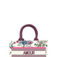 “AMOUR” Flower Small Tote Bag