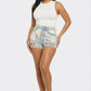 Rebel Spirit Distressed Denim Shorts
