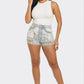 Rebel Spirit Distressed Denim Shorts