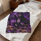 Gothic Ghostface Purple Velveteen Plush Blanket