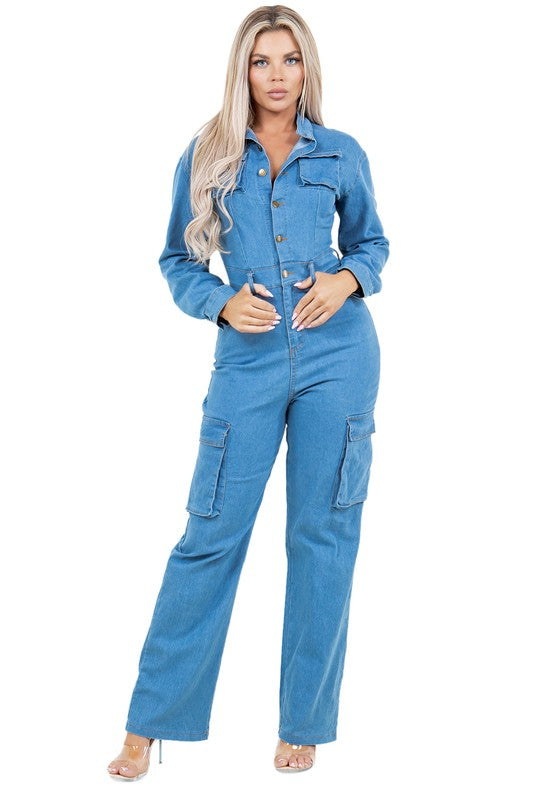 “Your Favorite” Denim Jumpsuit