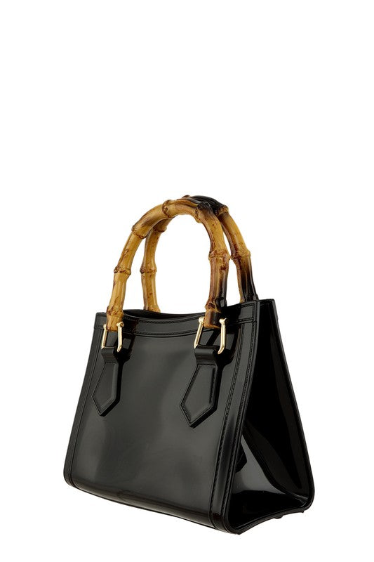 “A Day At The Mall” Bamboo Handle Jelly Bag