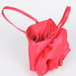 Oversize Satin Flower Top Handle Soft Clutch