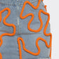 Tangerine Trace Denim Skirt
