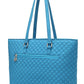 Hallie Solid Quilted Cotton Tote Bag