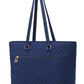 Hallie Solid Quilted Cotton Tote Bag
