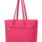 Hallie Solid Quilted Cotton Tote Bag