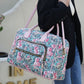 “Jayla” Botanical Pattern Duffle Bag