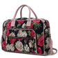 “Jayla” Botanical Pattern Duffle Bag