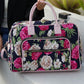 “Jayla” Botanical Pattern Duffle Bag