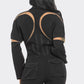 Chic Mesh-Panelled Black Romper
