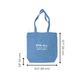New York City Tote with Zipper and Inside Pocket, Denim