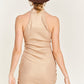 “Foggy Nights” Shirred Dress