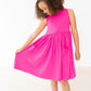 Hot Pink Tank Pocket Twirl Dress