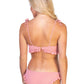 RIBBED SOLID PEACH BIKINI SET