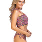 FLORAL RUCHED BIKINI SET