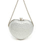 “Heart On Ice” Heart Clutch