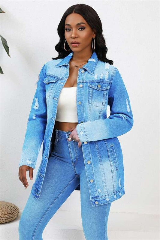 “The Catch” Denim Trucker Jacket
