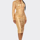 Business Chic Long Sleeve Bandage Dress