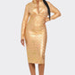 Business Chic Long Sleeve Bandage Dress