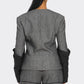 Double-Breasted Tweed Blazer and Shorts Set