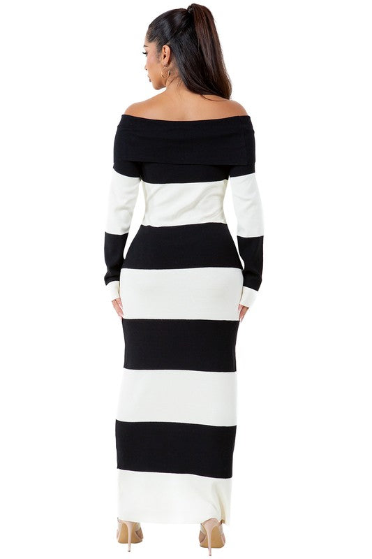 “Breezy Nights” Long Maxi Knit Dress