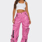 Pink Utility Cargo Pants