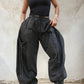 Relaxed Cargo Denim Pants