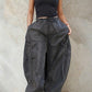 Relaxed Cargo Denim Pants