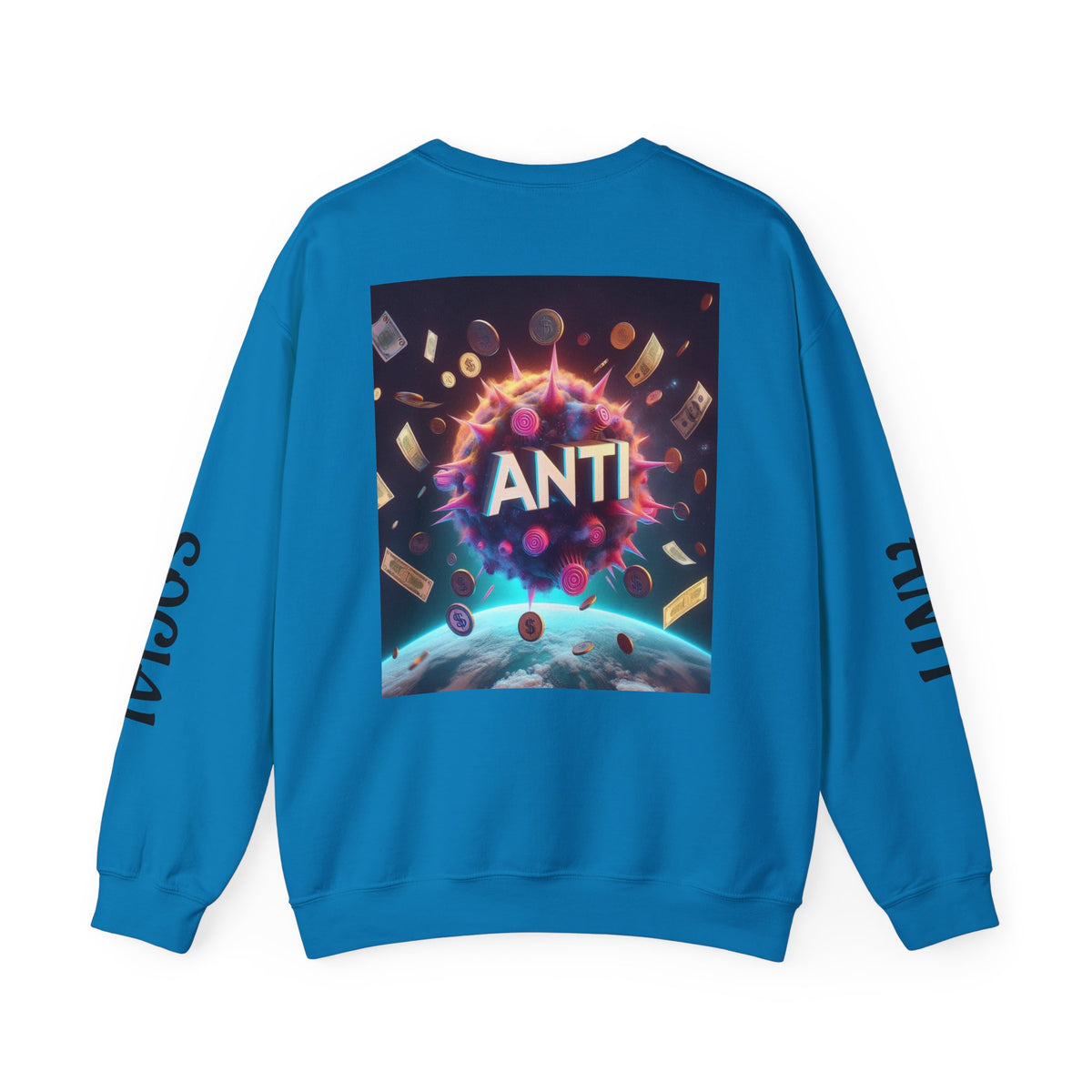 “Anti Social” Heavy Blend™ Crewneck Sweatshirt