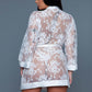 “Delia” Robe W/ Satin Trimming (2X)