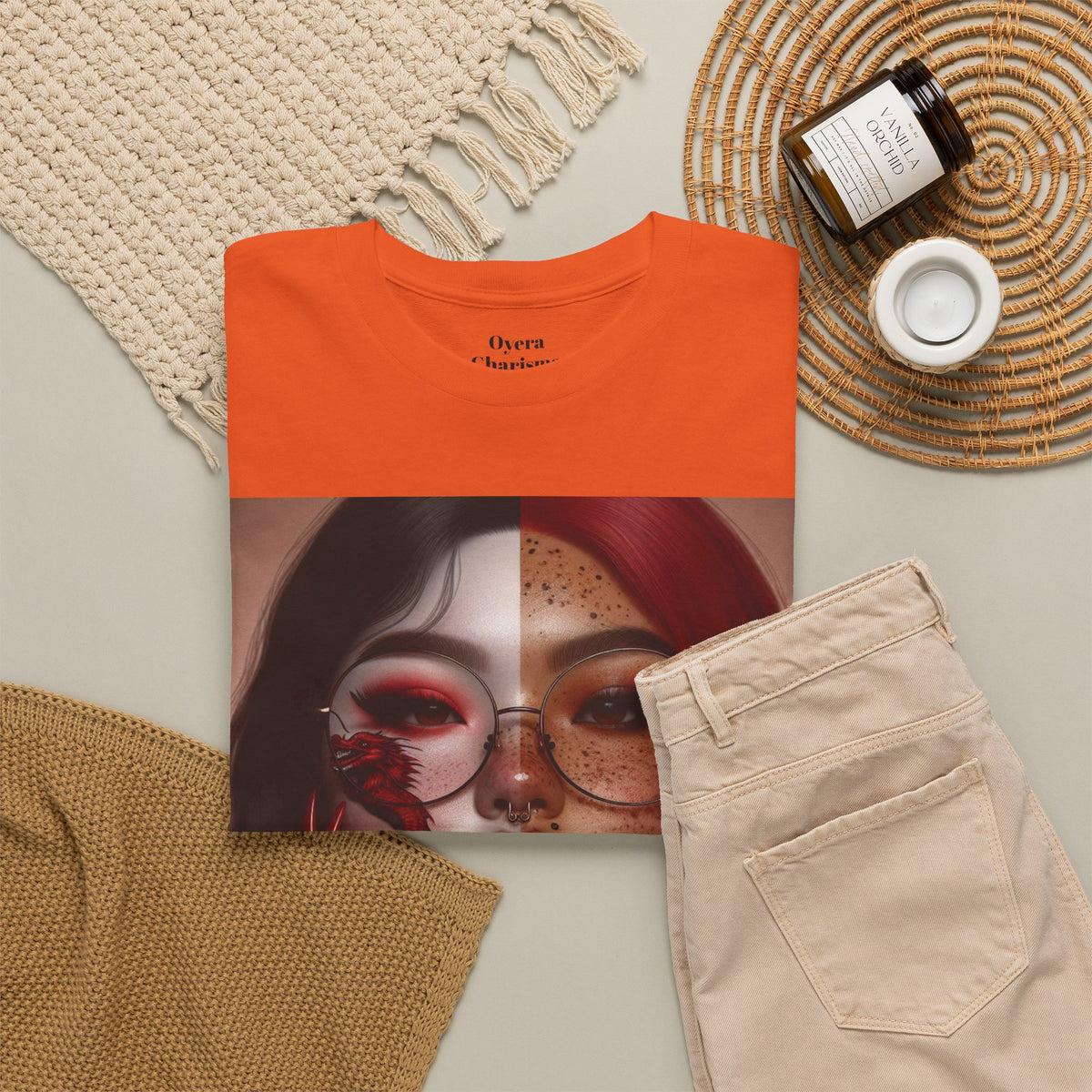 Surreal Split Face Art T-Shirt