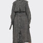 Distressed Denim Trench Coat