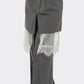 Lace-Layered Pinstripe Pant Set