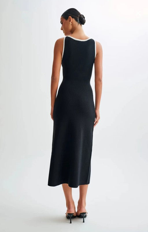“The View” Long Midi Sweater Dress