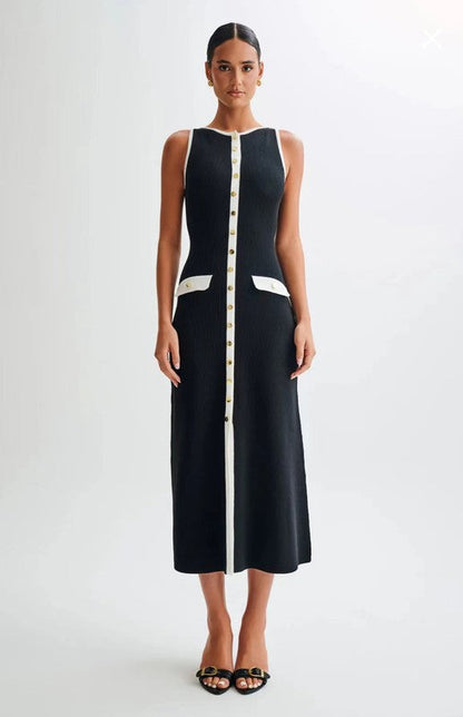 “The View” Long Midi Sweater Dress