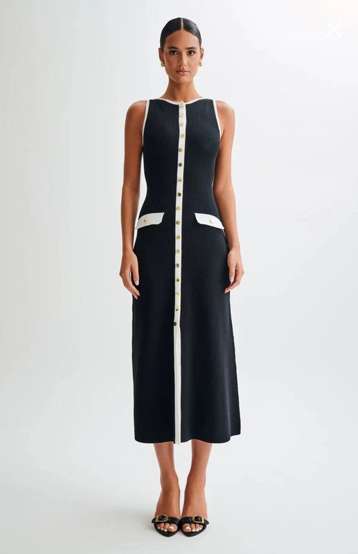 “The View” Long Midi Sweater Dress
