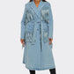 Fringed Denim Trench