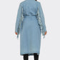 Fringed Denim Trench