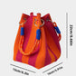 Woven Bucket Bag – Fashion Knit Handbag