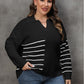 Striped V-Neck Sweater