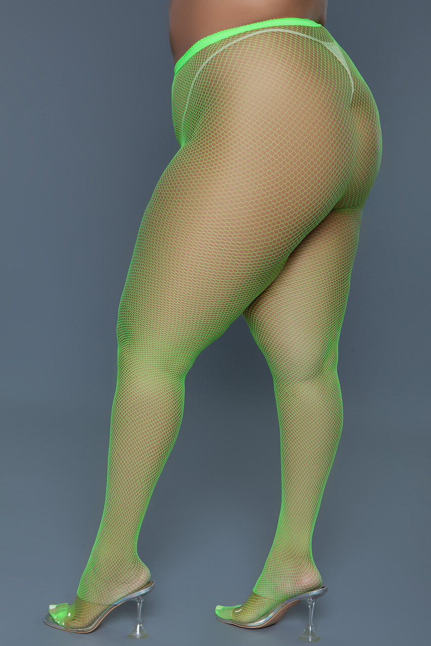 “Up All Night” Fishnets - Green